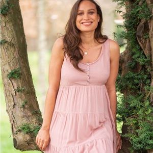 Seraphine Tiered Rose Maternity Dress